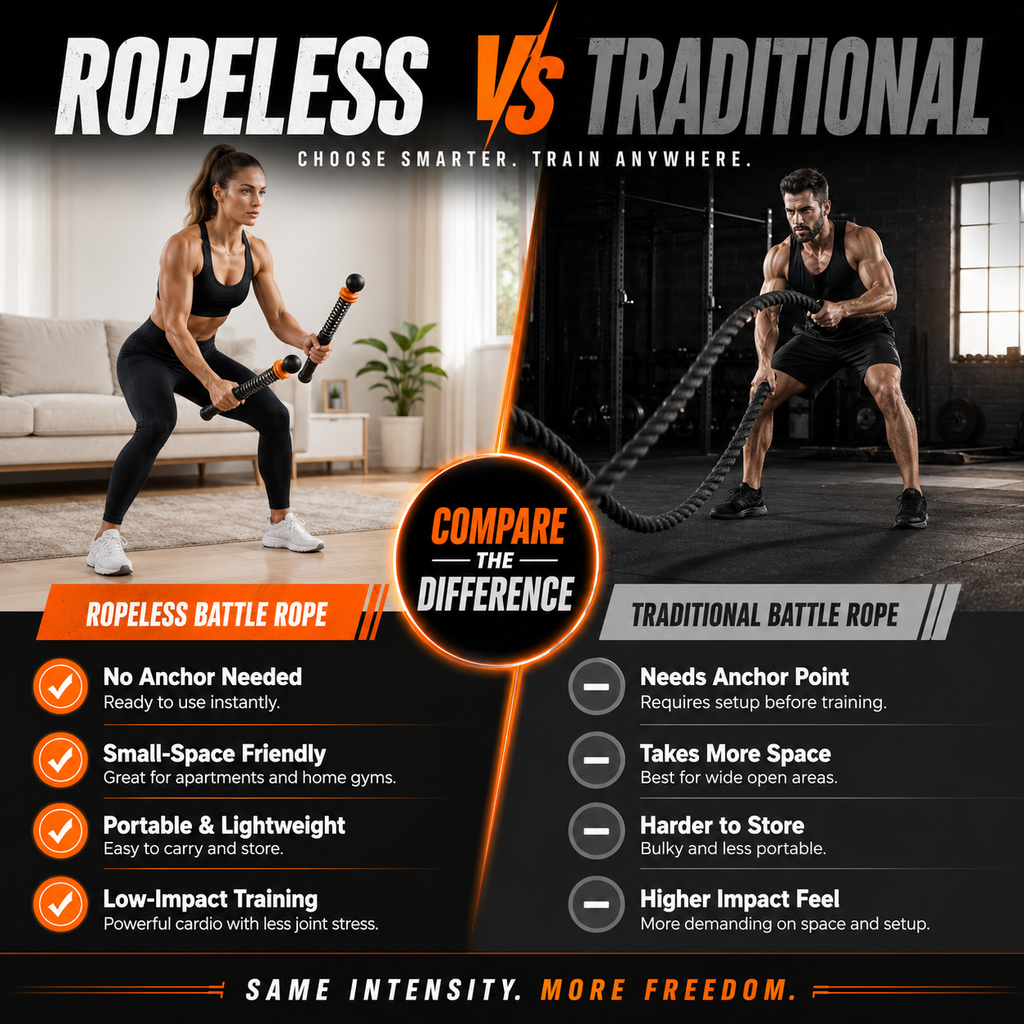 Ropeless Battle Rope Set