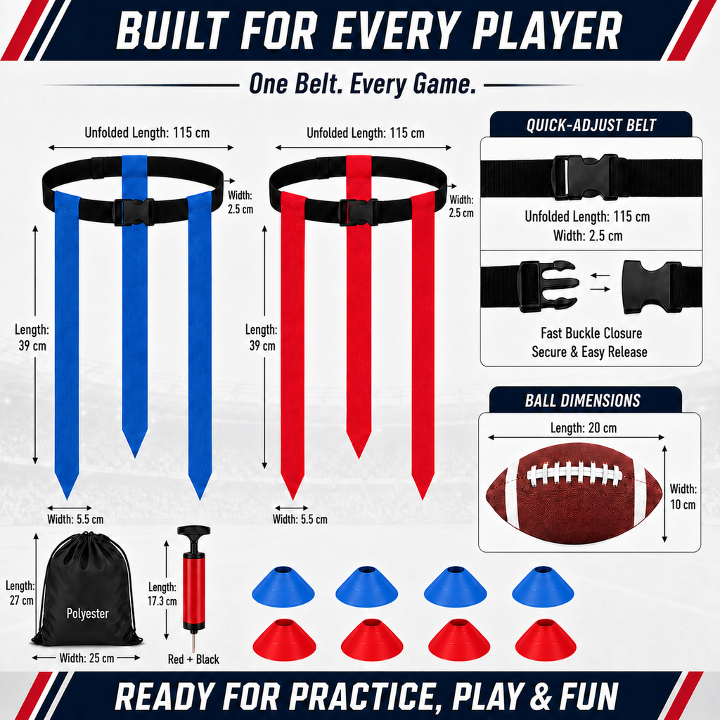 Flag Football Set for 8 Players