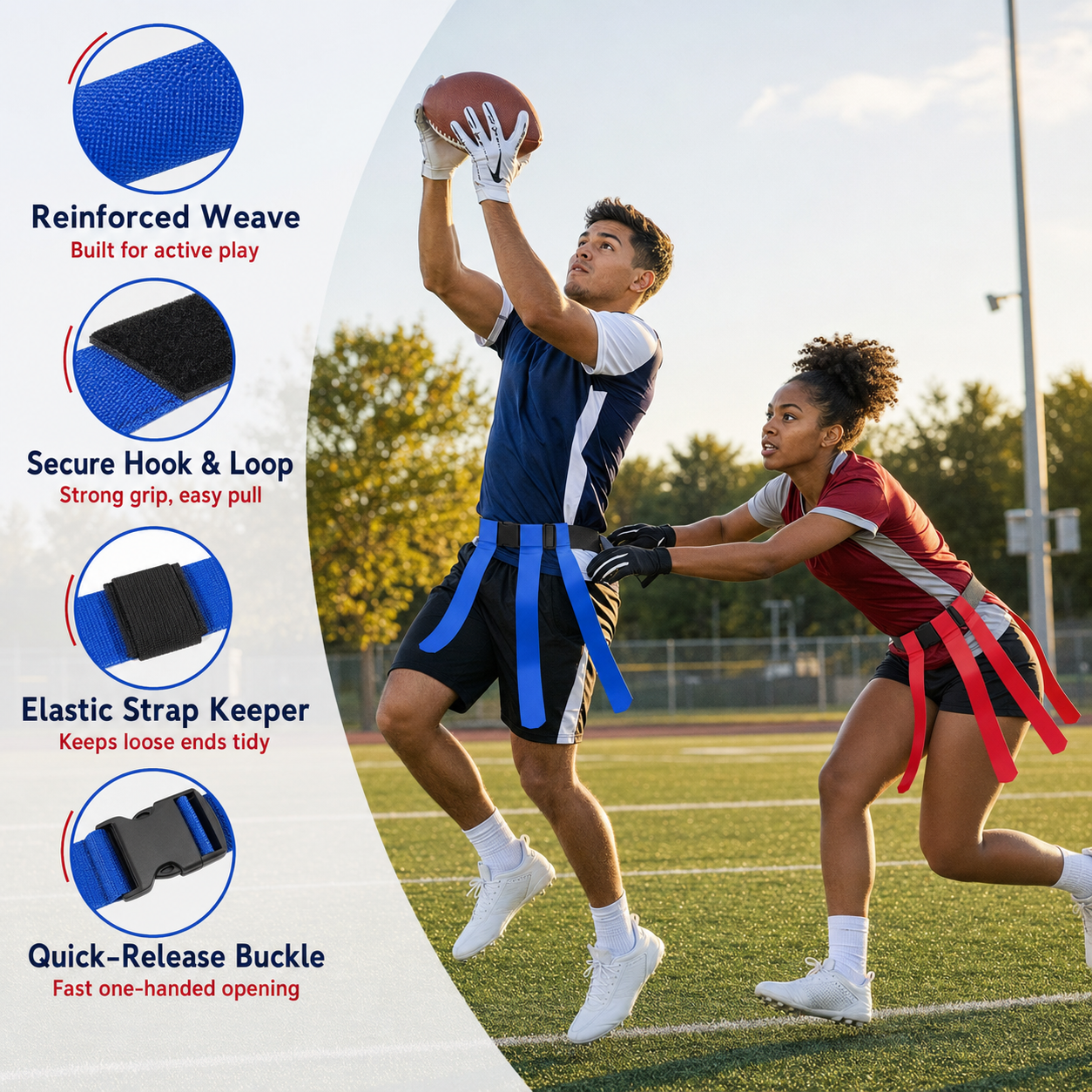 Flag Football Set for 8 Players