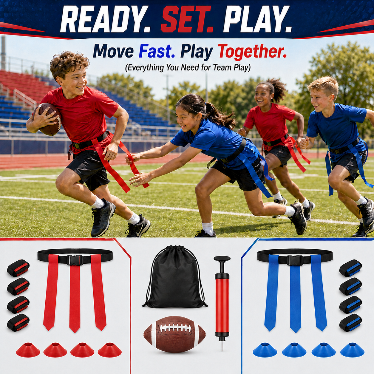 Flag Football Set for 8 Players