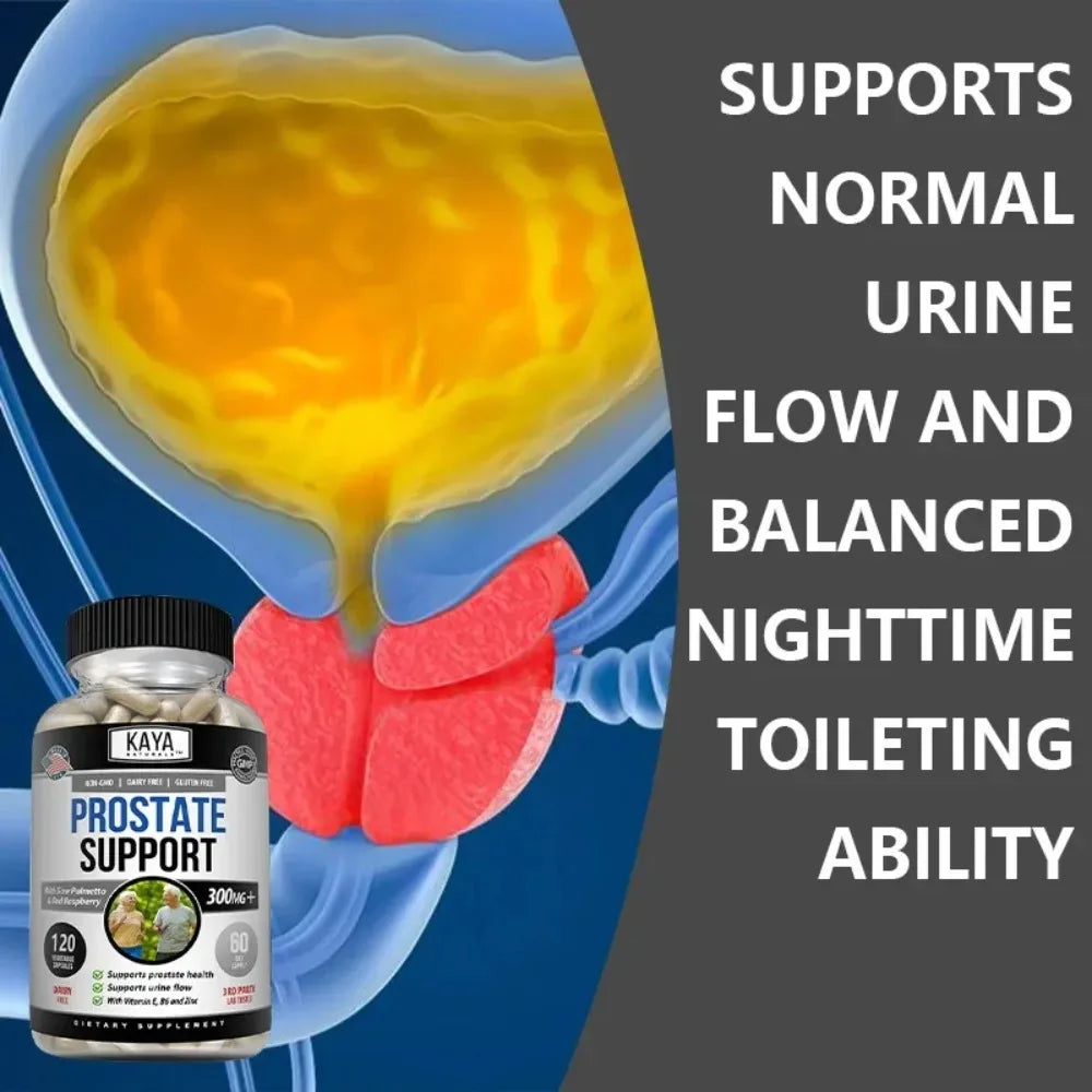 Prostate Health - Contains Saw Palmetto, Supports Male Prostate and Urinary Tract Health, Bladder Control, Antioxidant