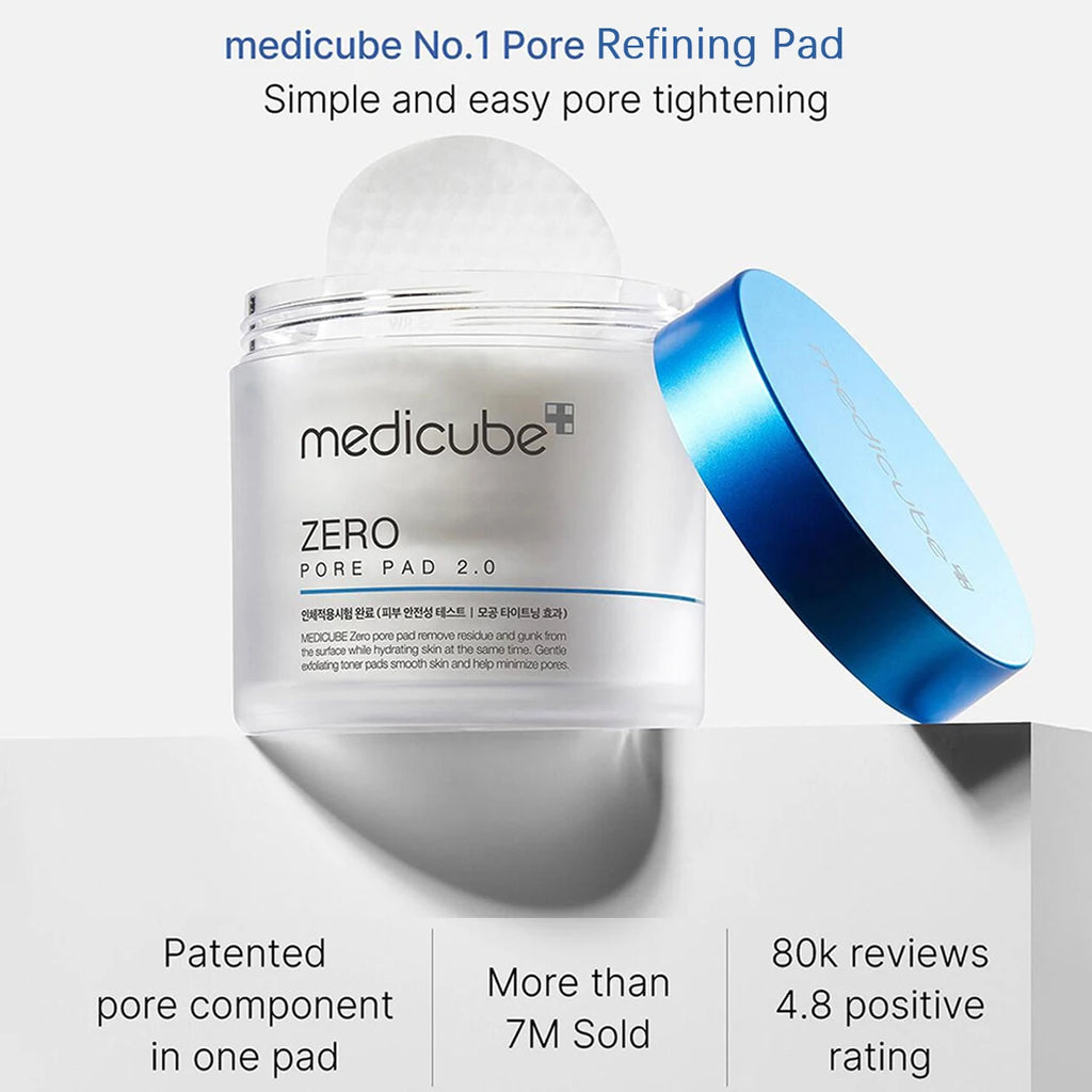 Medicube Zero Pore Pad 2.0 – Pore Care & Hydrating Facial Toner Pads