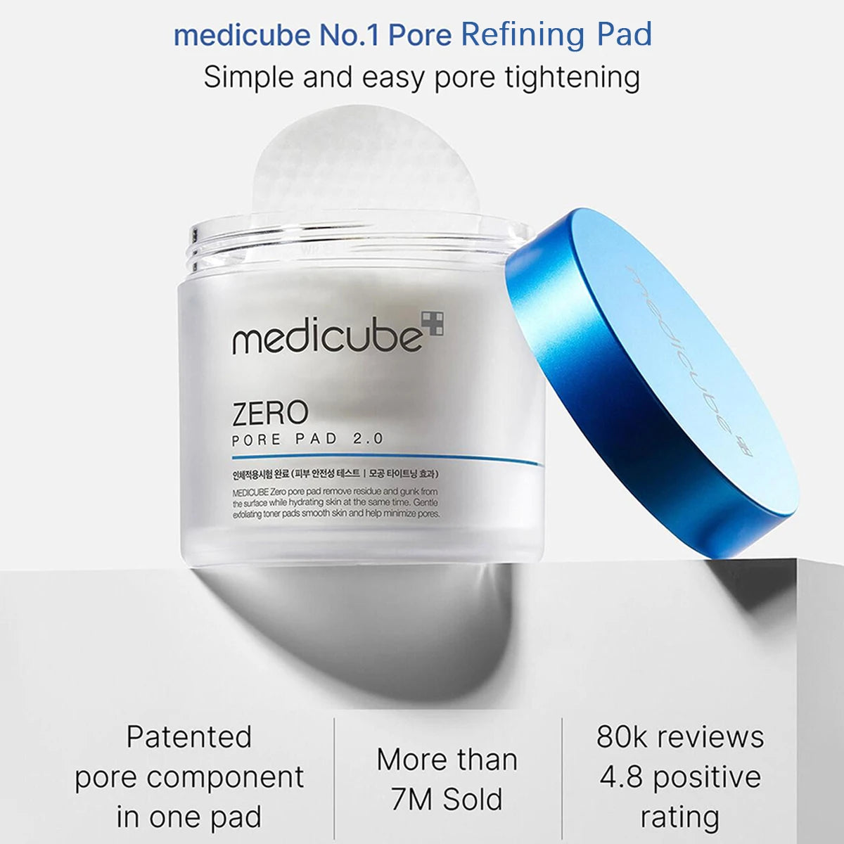 Medicube Zero Pore Pad 2.0 – Pore Care & Hydrating Facial Toner Pads