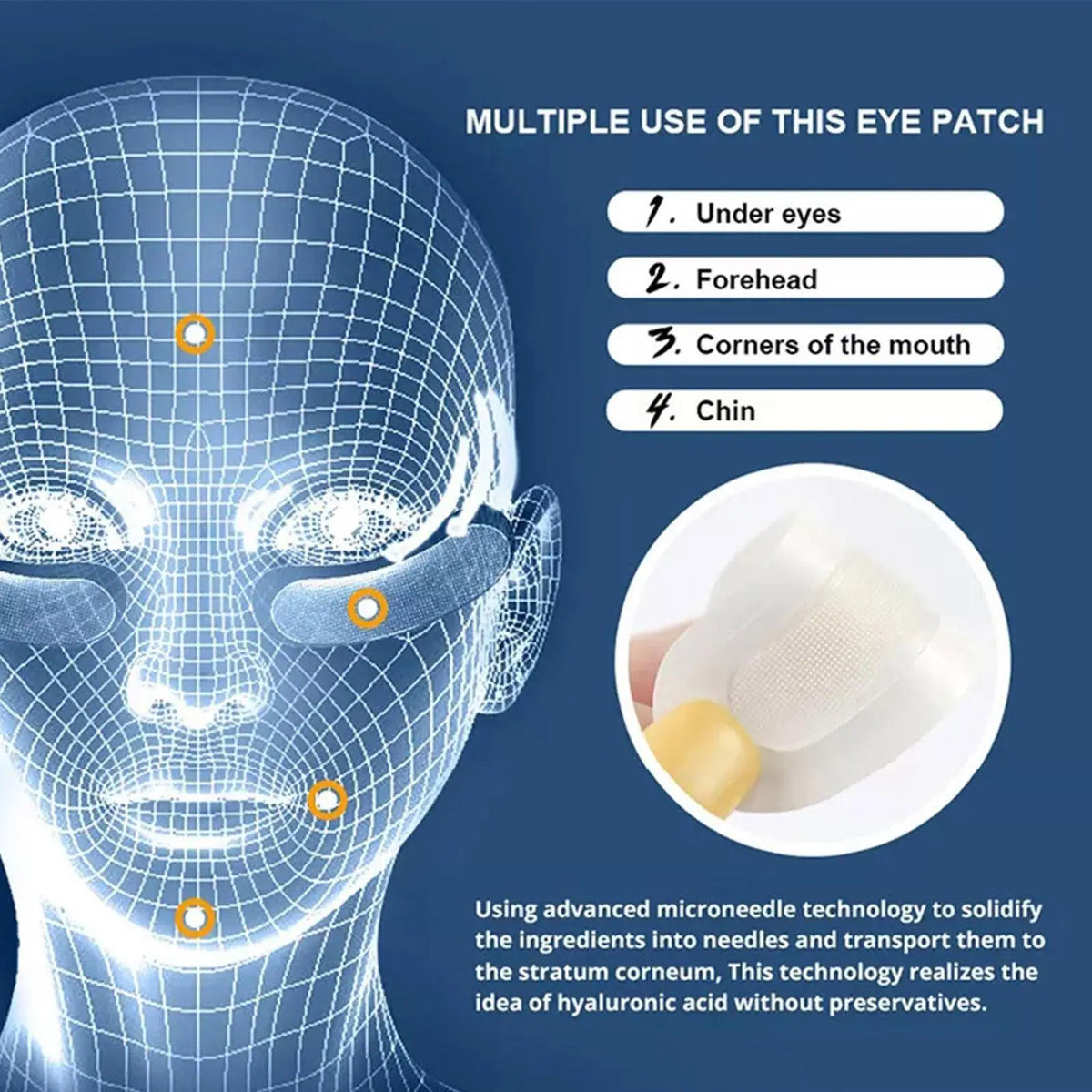 Microneedle Eye Patches Anti-Wrinkle Treatment