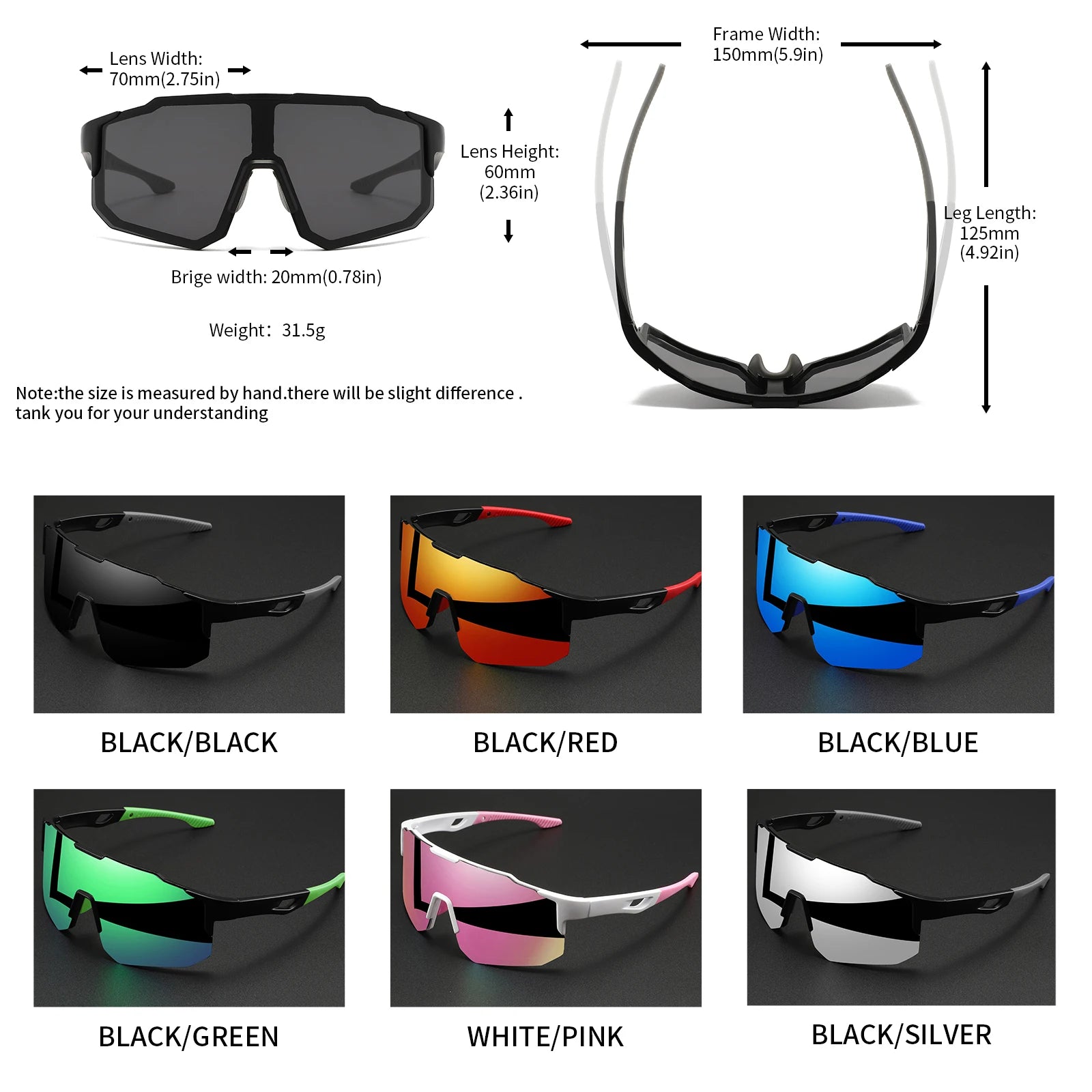 Oversized Sports Sunglasses